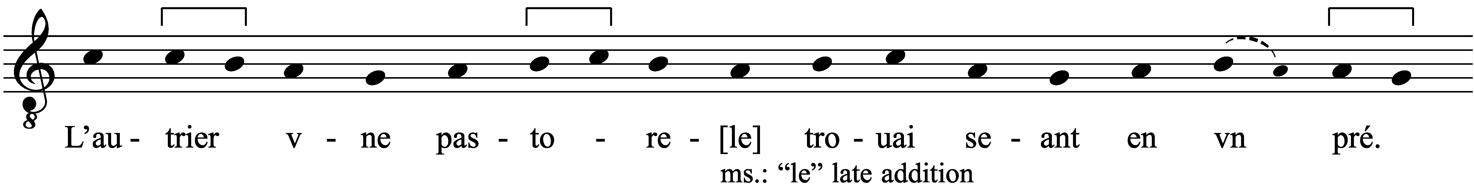 Work musical notation